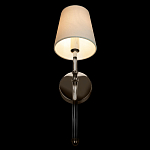 Бра с белым тканевым плафоном в форме конуса и металлическим основанием Nicoleta варинант исполнения - 5 | Loft Concept в Барнауле