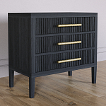 Тумба Primo  с тремя ящиками шпон Черный дуб варинант исполнения - 3 | Loft Concept в Барнауле