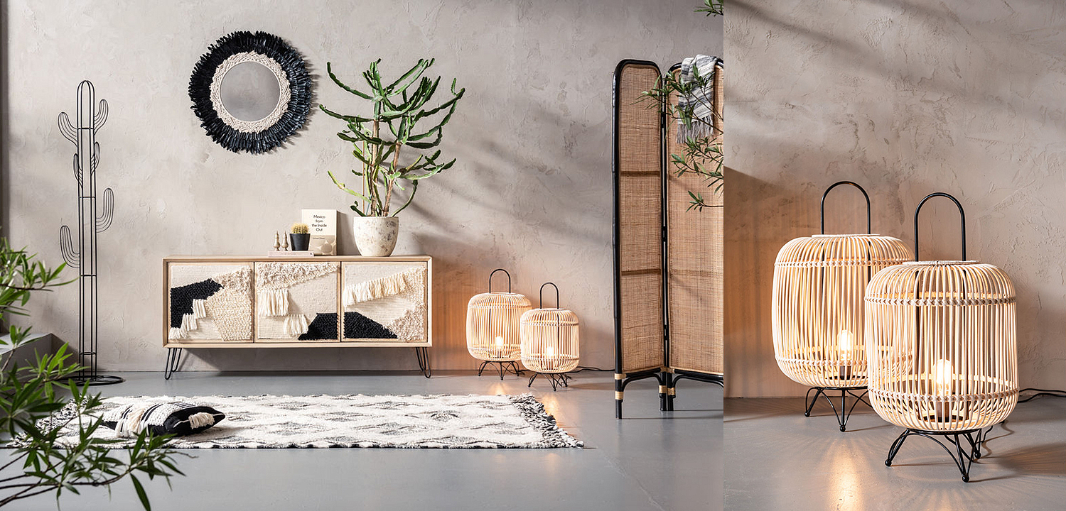 Настольная лампа Rattan Cage Настольная лампа Rattan Cage - Loft-Concept в Барнауле