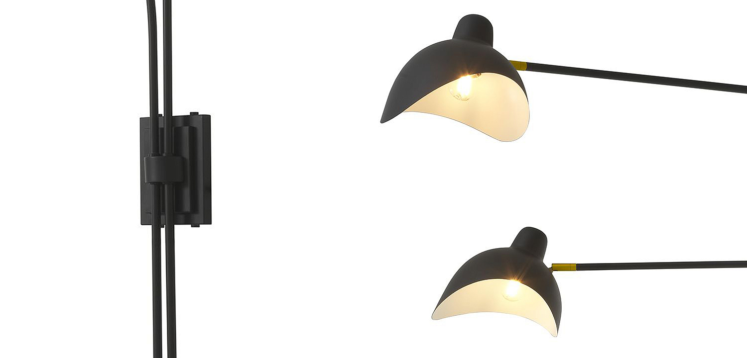Бра Eichholtz Wall Lamp Mitch Black Бра Eichholtz Wall Lamp Mitch Black - Loft-Concept в Барнауле