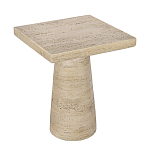 Столик приставной с квадратной столешницей Textured Cream Table варинант исполнения - 2 | Loft Concept в Барнауле