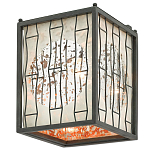 Бра с круглой зеркальной вставкой с эффектом ржавчины Stunning Radiance варинант исполнения - 3 | Loft Concept в Барнауле