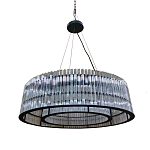 Подвесная люстра круглая Double Glass Sphere варинант исполнения - 1 | Loft Concept в Барнауле