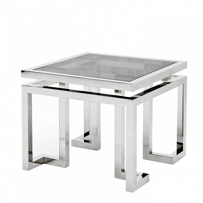 Приставной стол Eichholtz Side Table Palmer Нержавеющая сталь Дымчатый (Smoke) Приставной стол Eichholtz Side Table Palmer Нержавеющая сталь Дымчатый (Smoke) в Барнауле | Loft Concept