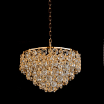 Люстра каскадная с подвесками в форме колец Galaxy of Light варинант исполнения - 4 | Loft Concept в Барнауле