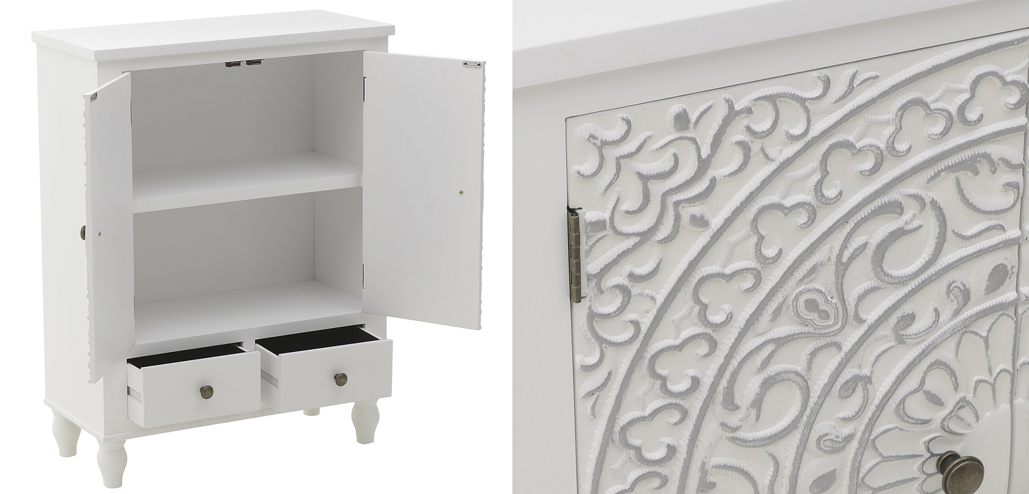 Комод прованс с декорированным резным фасадом Thorsten Provence Chest of Drawers Комод прованс с декорированным резным фасадом Thorsten Provence Chest of Drawers - Loft-Concept в Барнауле