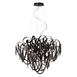 Люстра подвесная с объемной композицией из скрученных лент и металлических цепочек Atlantis Chain варинант исполнения - 4 | Loft Concept в Барнауле