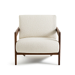 Кресло Avalon White Boucle из массива ореха варинант исполнения - 4 | Loft Concept в Барнауле