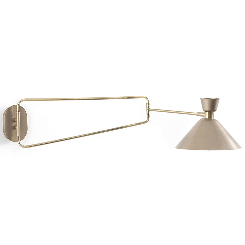Бра на шарнире Davy Wall Lamp Light Латунь Матовая латунь Бра на шарнире Davy Wall Lamp Light Латунь Матовая латунь в Барнауле | Loft Concept