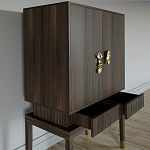 Кабинетный шкаф Elsa Dreams Walnut с 2-мя ящиками варинант исполнения - 2 | Loft Concept в Барнауле