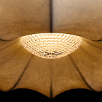 Подвесной светильник с белым фигурным абажуром и мягкими волнистыми краями Cloud Motion  варинант исполнения - 14 | Loft Concept в Барнауле