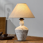 Настольная лампа с керамическим фактурным основанием и тканевым абажуром Eastern Tale варинант исполнения - 3 | Loft Concept в Барнауле