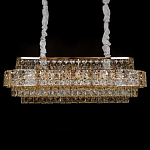Люстра овальной формы хрустальная в неоклассическом стиле Majesty варинант исполнения - 1 | Loft Concept в Барнауле