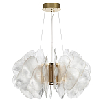 Люстра с декором в виде крупных рельефных лепестков 80 см Ethereal Bloom варинант исполнения - 2 | Loft Concept в Барнауле