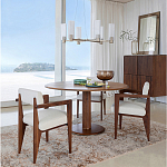 Кресло обеденное Alcove White Boucle из массива ореха варинант исполнения - 10 | Loft Concept в Барнауле