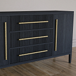 Буфет Primo с тремя ящиками и двумя фасадами Черный дуб варинант исполнения - 3 | Loft Concept в Барнауле