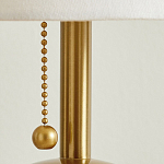 Настольная лампа на круглом основании из натурального камня Bartolomeo варинант исполнения - 3 | Loft Concept в Барнауле