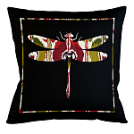 Подушка декоративная стрекоза цветной узор Ikat Pattern варинант исполнения - 1 | Loft Concept в Барнауле