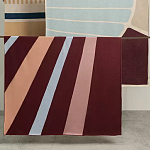 Плед из хлопка с геометрическим рисунком Elan Stripe Addison варинант исполнения - 7 | Loft Concept в Барнауле