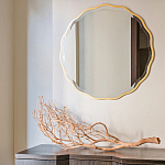 Золотое настенное зеркало Yvon Mirror варинант исполнения - 2 | Loft Concept в Барнауле