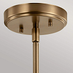 Подвесной светильник цвета латунь с прозрачным стеклянным плафоном в форме колокола Kichler варинант исполнения - 6 | Loft Concept в Барнауле