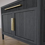 Буфет Primo с двумя ящиками и двумя фасадами Черный дуб варинант исполнения - 6 | Loft Concept в Барнауле