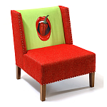 FUN Armchair "Chili Pepper" Red Дизайнерское кресло с цветным принтом варинант исполнения - 3 | Loft Concept в Барнауле