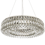 Круглая люстра с хрустальным декором Langlais Crystal Chrome Chandelier варинант исполнения - 1 | Loft Concept в Барнауле