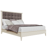 Кровать из массива бука с мягким изголовьем Tasteful Furniture варинант исполнения - 1 | Loft Concept в Барнауле