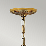 Люстра цвета латунь с 5-ю плафонами из рельефного стекла в форме ананаса Hinkley варинант исполнения - 6 | Loft Concept в Барнауле