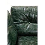 Диван Лофт Натуральная Винтажная кожа Зеленый Two Seat Encounter Leather Sofa варинант исполнения - 4 | Loft Concept в Барнауле