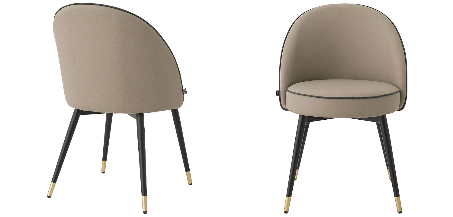 Комплект из двух стульев Eichholtz Dining Chair Cooper Set of 2 Beige Комплект из двух стульев Eichholtz Dining Chair Cooper Set of 2 Beige - Loft-Concept в Барнауле