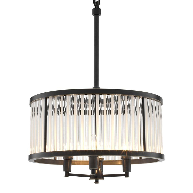 Люстра Chandelier Darcy Bronze Темная бронза Прозрачный (Transparent) Люстра Chandelier Darcy Bronze Темная бронза Прозрачный (Transparent) в Барнауле | Loft Concept