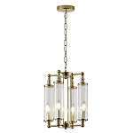 Люстра 4-мя прозрачными цилиндрическими плафонами Jeanette варинант исполнения - 2 | Loft Concept в Барнауле