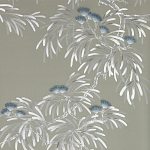 Обои ручная роспись Silk Tree Special Colourway on Pale Grey dyed silk варинант исполнения - 2 | Loft Concept в Барнауле