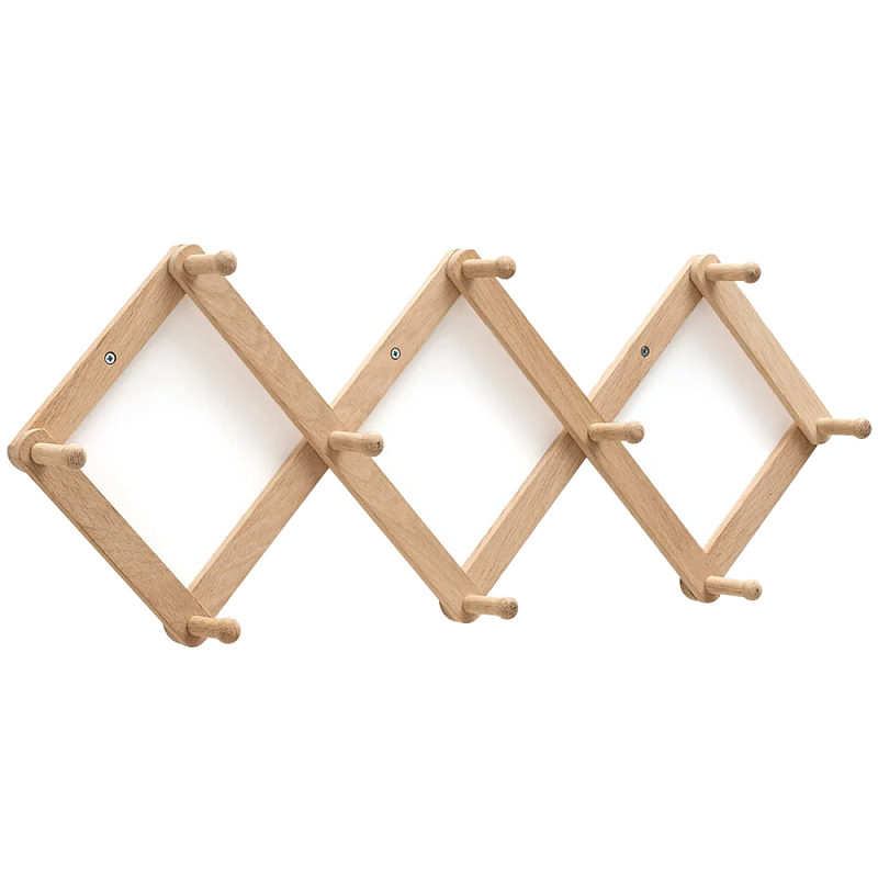 Настенная деревянная раздвижная вешалка Larson Wood Hanger Древесина Настенная деревянная раздвижная вешалка Larson Wood Hanger Древесина в Барнауле | Loft Concept