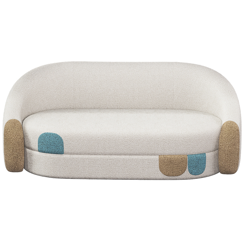 Дизайнерский Диван Undina Молочный Песочный Голубой в Барнауле | Loft Concept 