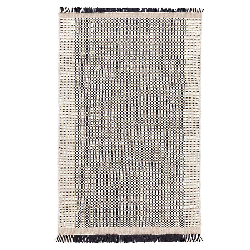 Ковер Woven from Wool с бахромой по краям Серый Ковер Woven from Wool с бахромой по краям Серый в Барнауле | Loft Concept