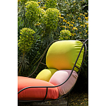 Дизайнерское разноцветное кресло на металлическом каркасе с подставкой для ног Poltronova Plasma Armchair варинант исполнения - 8 | Loft Concept в Барнауле