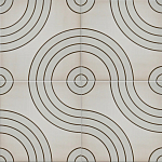 Дизайнерская плитка с узором Дорожки варинант исполнения - 1 | Loft Concept в Барнауле