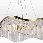 Люстра подвесная волнистой формы с хрустальными подвесками Ludivine Lighting варинант исполнения - 4 | Loft Concept в Барнауле