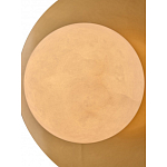 Бра круглое с плафоном из натурального камня на латунном основании Cryptocrystalline Stone варинант исполнения - 4 | Loft Concept в Барнауле