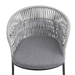 Кресло с декоративным плетением на спинке и подлокотниках Armchair Weaving варинант исполнения - 5 | Loft Concept в Барнауле