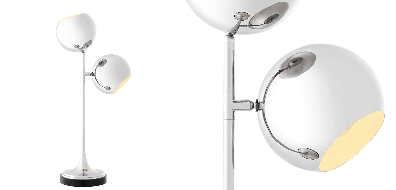 Настольная лампа Eichholtz Table Lamp Compton Nickel Настольная лампа Eichholtz Table Lamp Compton Nickel - Loft-Concept в Барнауле