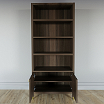 Книжный Стеллаж Elsa Dreams Walnut с задней стенкой варинант исполнения - 3 | Loft Concept в Барнауле