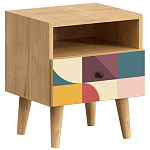 Прикроватная тумба с изображением на ящике Elise Nightstand варинант исполнения - 1 | Loft Concept в Барнауле