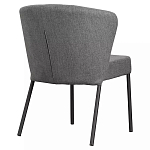 Стул серый с широкой закругленной спинкой Chair Gray Attractive варинант исполнения - 3 | Loft Concept в Барнауле