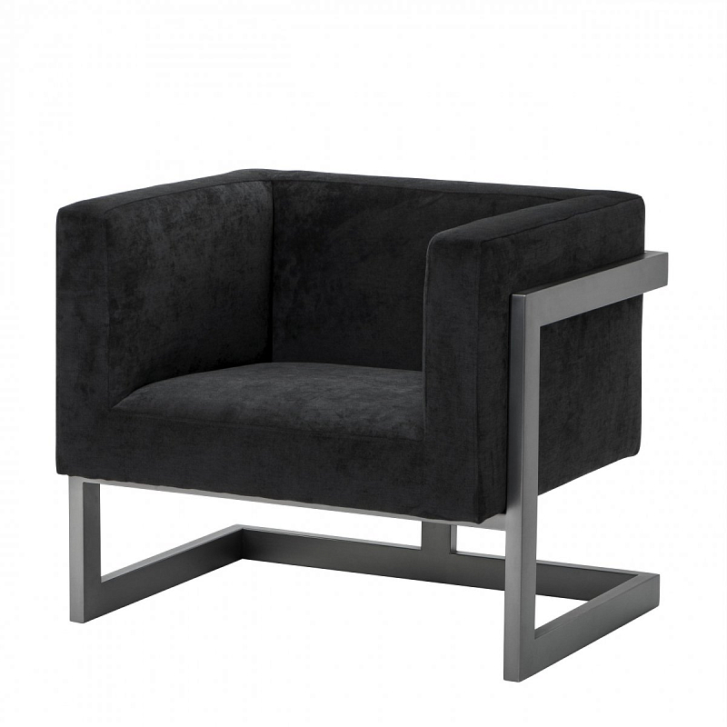 Кресло Eichholtz Chair Mendoza Черный Темная бронза Кресло Eichholtz Chair Mendoza Черный Темная бронза в Барнауле | Loft Concept