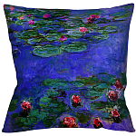 Подушка декоративная с цветочным принтом Impressionism in Art варинант исполнения - 2 | Loft Concept в Барнауле