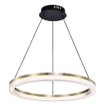 Люстра подвесная круглая светодиодная с золотым каркасом Ring Horizontal варинант исполнения - 1 | Loft Concept в Барнауле